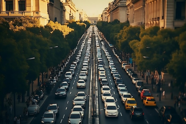 Foto aerea di una città affollata