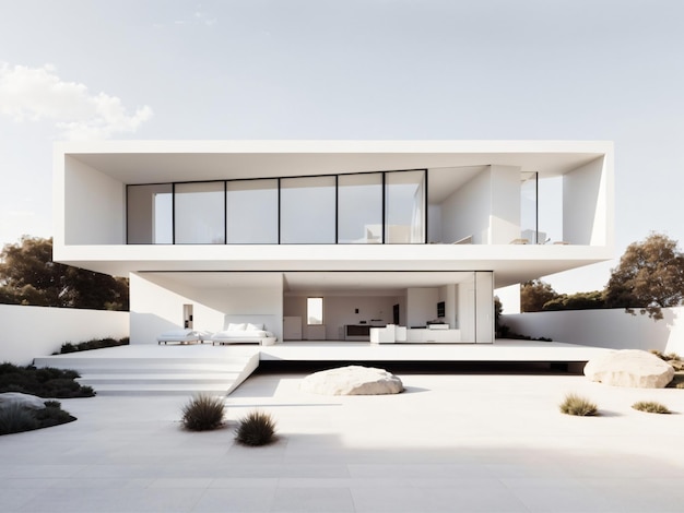 Foto alta casa grigia per famiglia numerosa con esterno grigio casa moderna