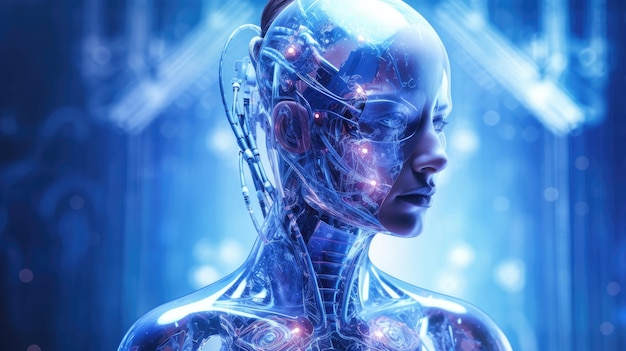 Foto astratta dell'intelligenza artificiale in medicina