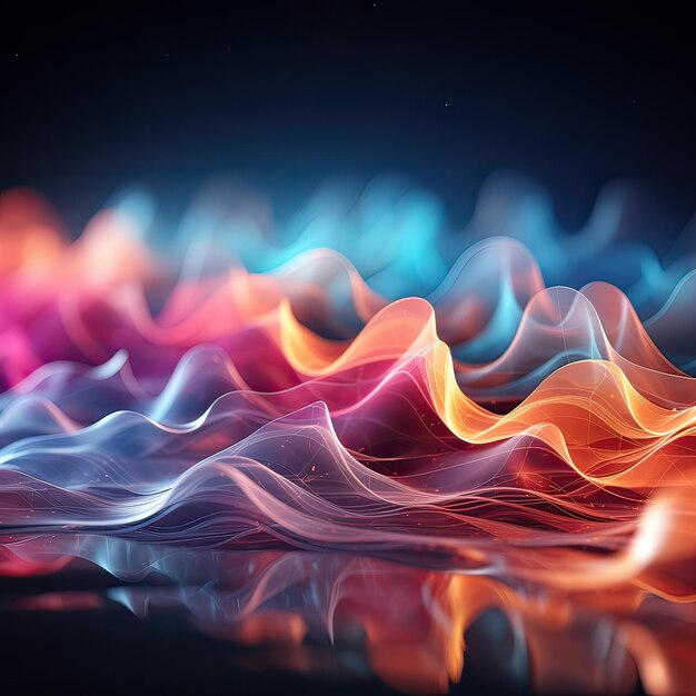 Foto astratta sfondo colorato tecnologia futuristica generata dall'intelligenza artificiale