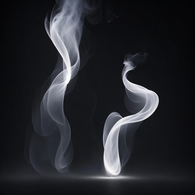 Foto astratto isolato fumo bianco sullo sfondo del chiarore