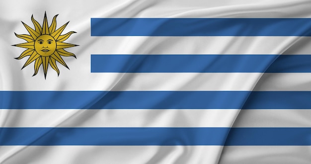 Foto bandiera dell'uruguay