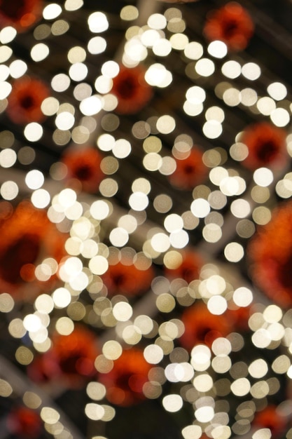 Foto bokeh di luci di Natale