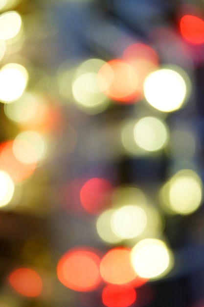 Foto bokeh di luci di Natale