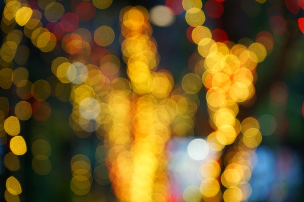 Foto bokeh di luci di Natale