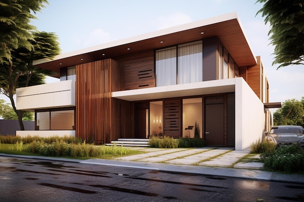 Foto Casa progetta rendering 3d