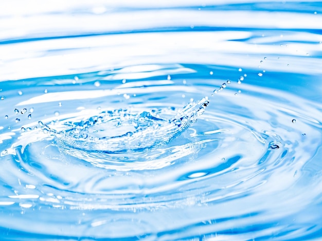 Foto completa dell'acqua blu che spruzza