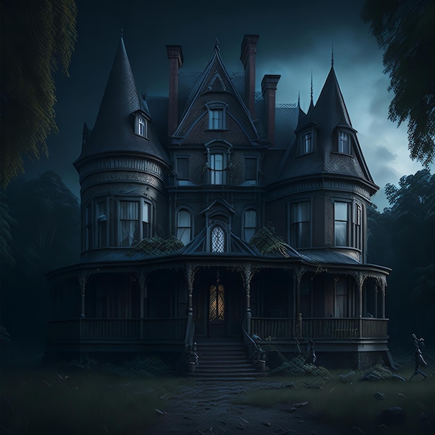 Foto Creepy Castle Horor Dark Halloween