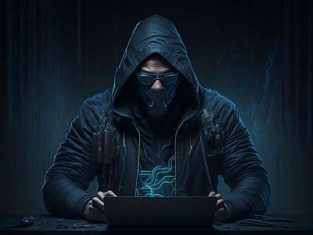 Foto Cyber Hacker in azione