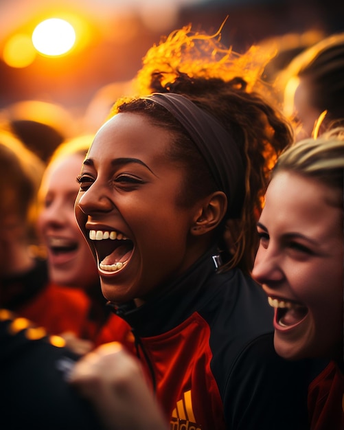 Foto d'archivio della squadra di calcio femminile spagnola