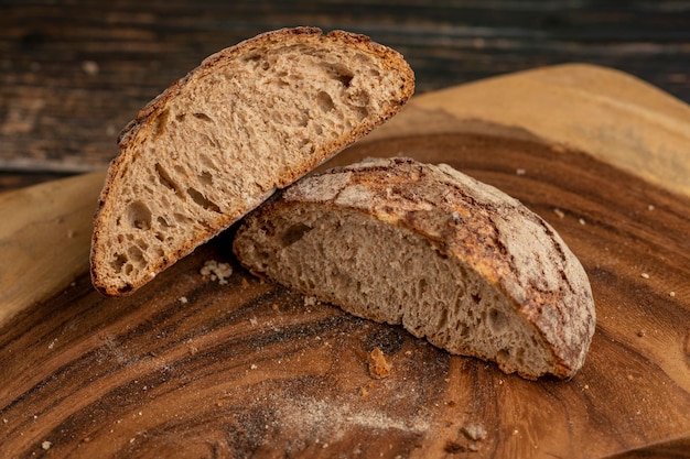 Foto d'archivio di pane rustico integrale fatto in casa