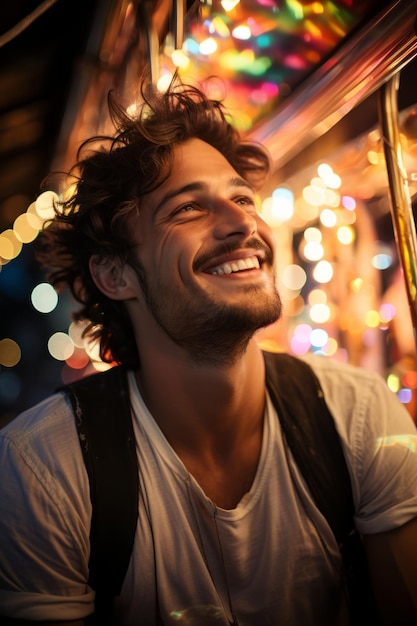 Foto d'archivio di un uomo sorridente