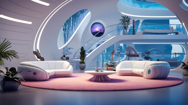 Foto d'interno futuristica