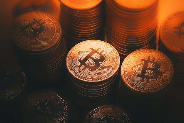 Foto d&#39;oro Bitcoin