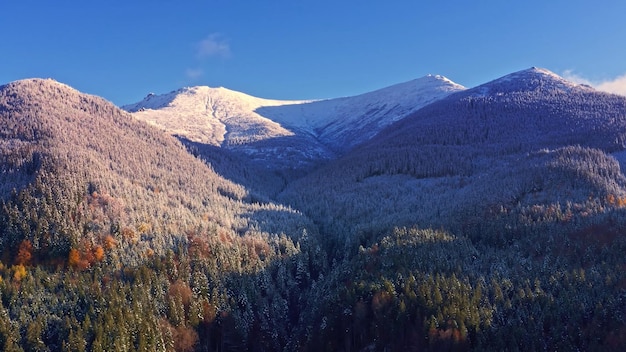 Foto dal drone della natura dell'Ucraina