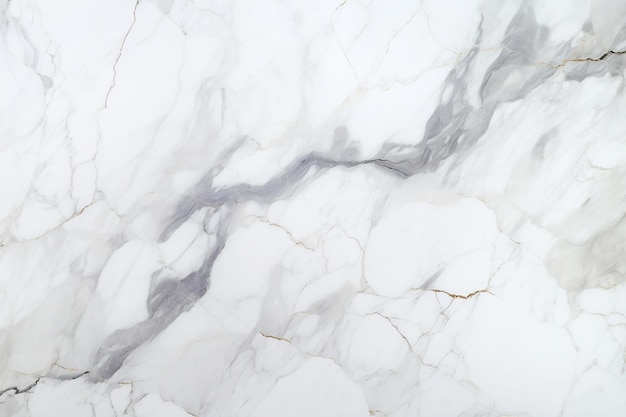 Foto dall'alto verso il basso di White Marble Texture Generative Ai