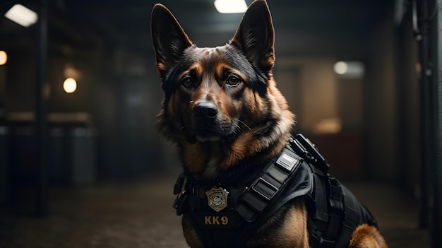 foto del cane poliziotto K9