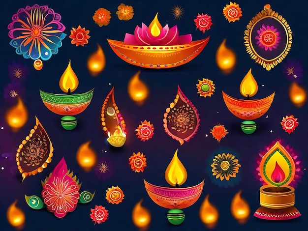 Foto del Diwali Festival Illuminando la notte con Diyas e Rangoli