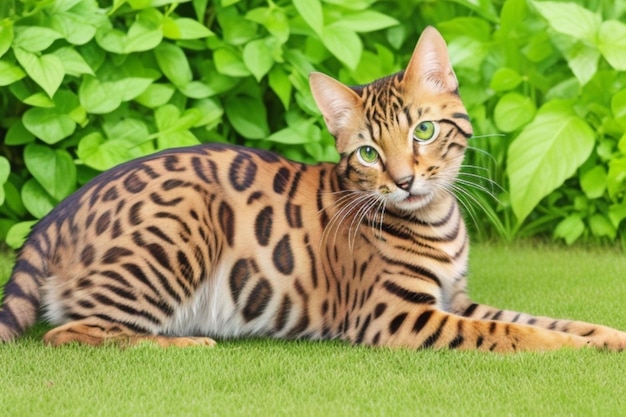 Foto del gatto del Bengala