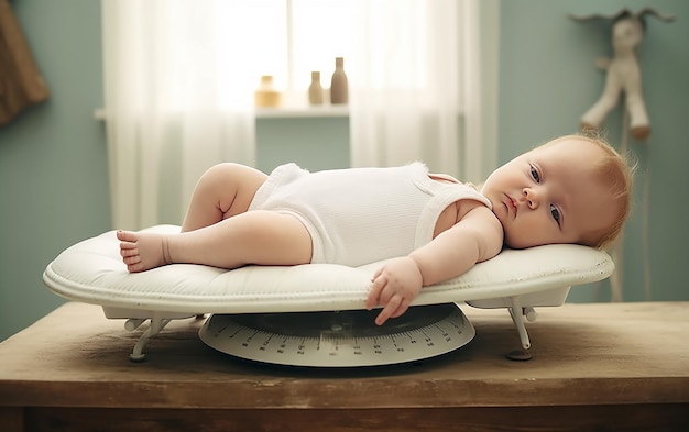 Foto del medico che tiene in braccio un bambino carino