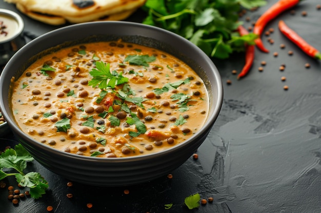 foto del piatto di lenticchie cremose Dal Makhani