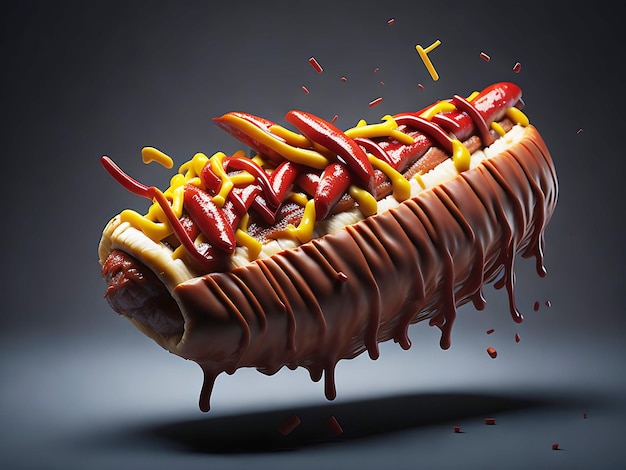 Foto delizioso Hot dog ai generato