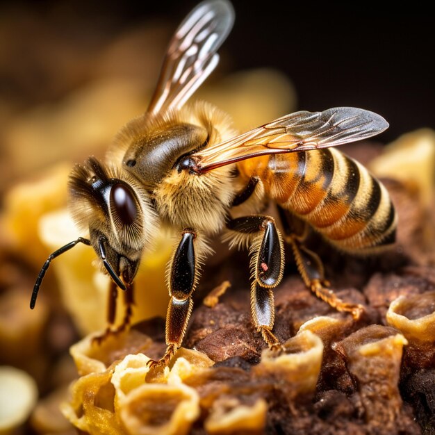 foto dell'ape mellifera occidentale