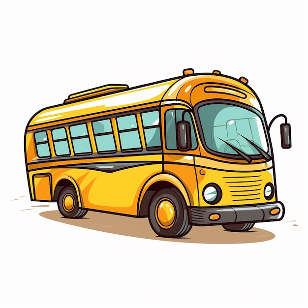 foto dell'icona del bus dei cartoni animati fatta con generative ai