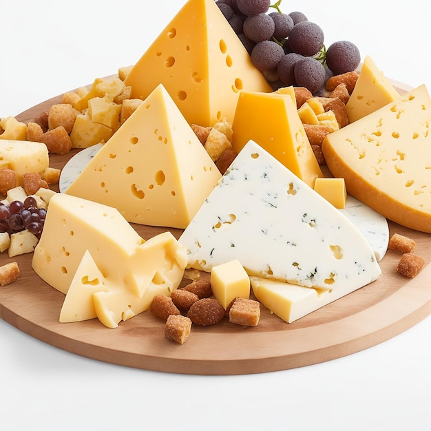 Foto dell'immagine di deliziosi pezzi di formaggio Ai