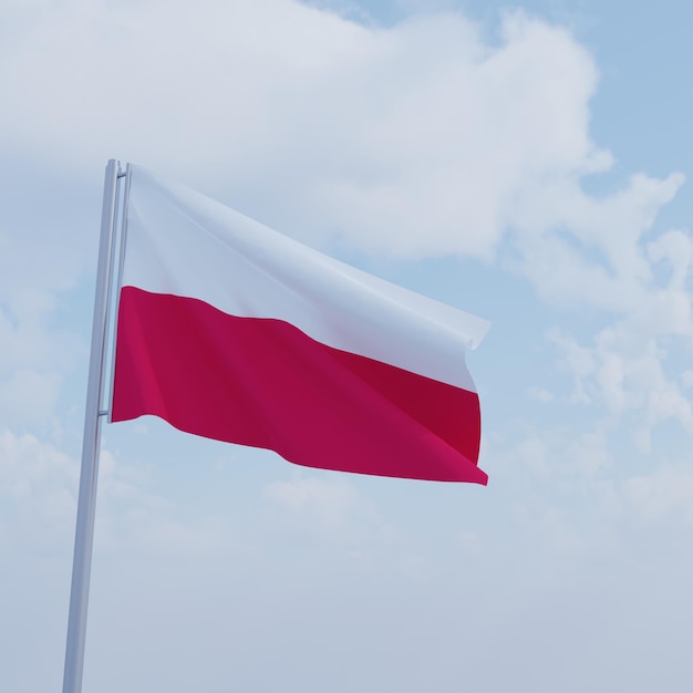 Foto della bandiera della Polonia