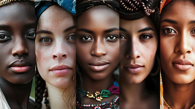 Foto della diversità delle donne in tutto il mondo diverse età etnie culture e professioni