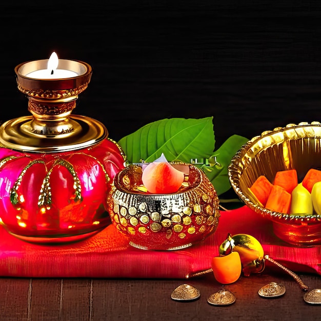 Foto della tradizione del festival delle luci di Diwali