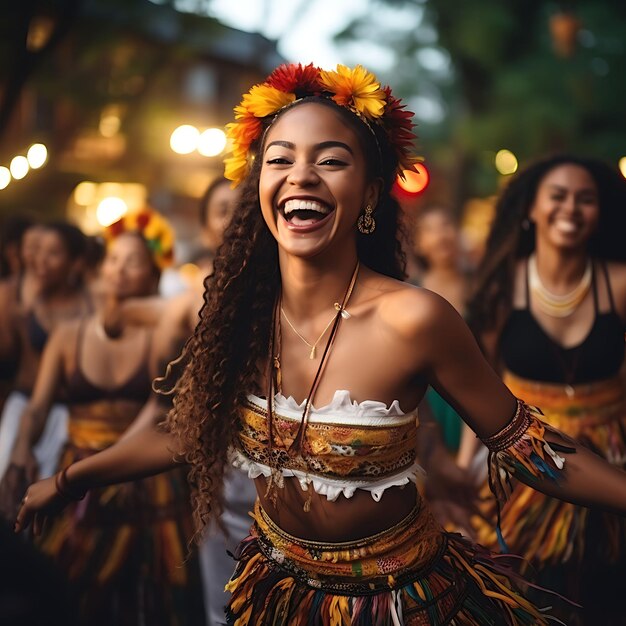 Foto delle festività natalizie colombiane incorporano scene della tradizionale festa della Colombia vibrante