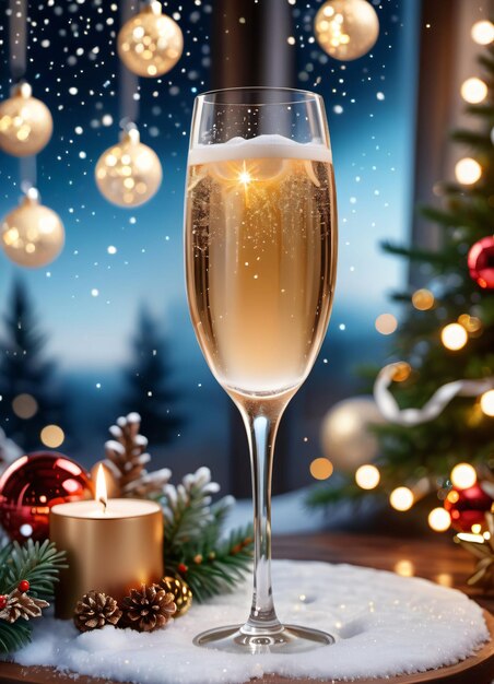 Foto dello Champagne di Natale