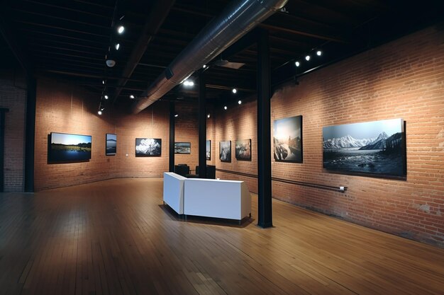 Foto dello spazio espositivo della Galleria Grandeur Gaze