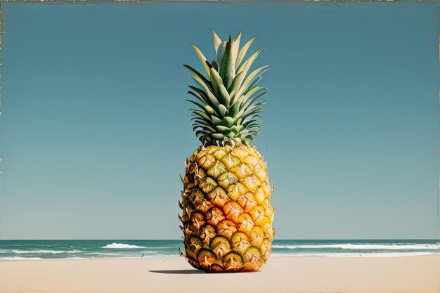 foto di ananas in verticale ananas