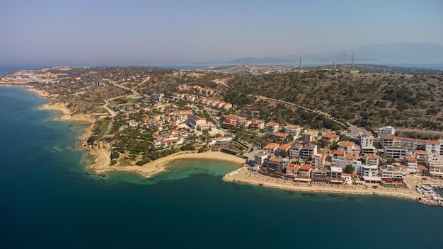 Foto di Areial del porto turistico di cesme a izmir turchia