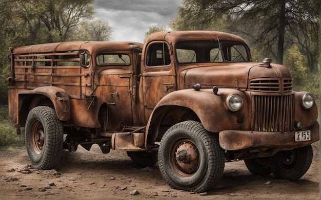 Foto di auto retrò in vecchio stile