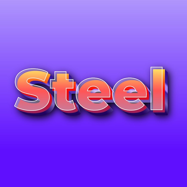 Foto di card con sfondo viola sfumato effetto SteelText JPG