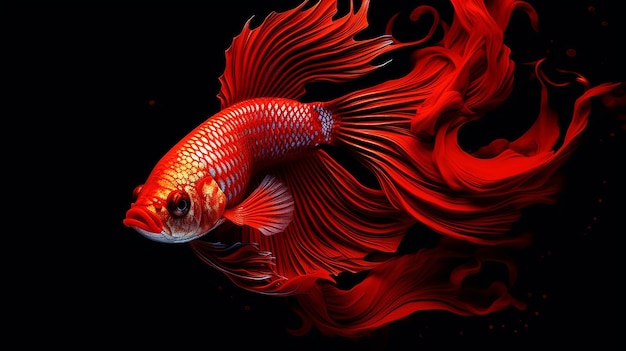 Foto di carta da parati pesce rosso per desktop