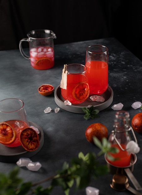 Foto di cibo da cocktail arancione rosso