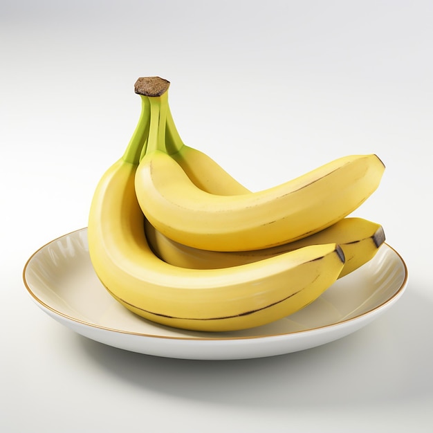 Foto di ciotole e fette di banana matura