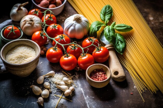 foto di Croquembouche sul tavolo della cucina AI Generated