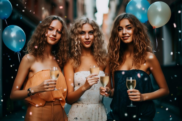 foto di donne che festeggiano il compleanno