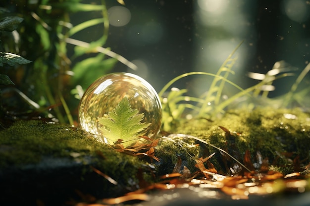 Foto di elementi naturali in luce soffusa