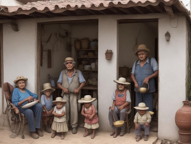 Foto di famiglia colombiana