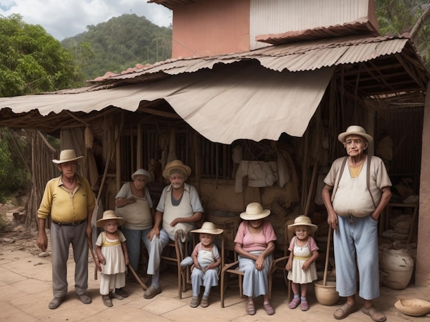 Foto di famiglia colombiana