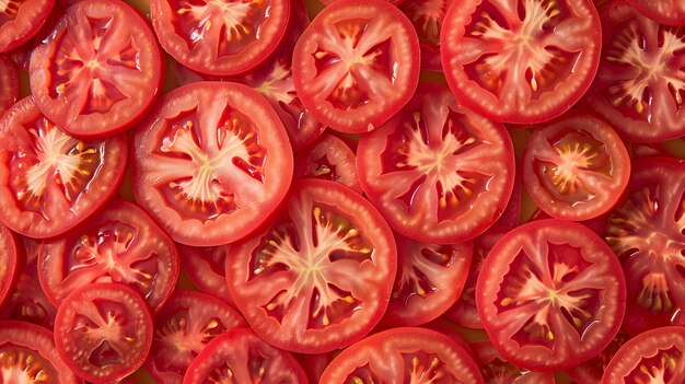 foto di fette di pomodoro che riempiono lo sfondo