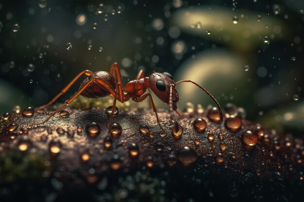 Foto di formica di riprese macro