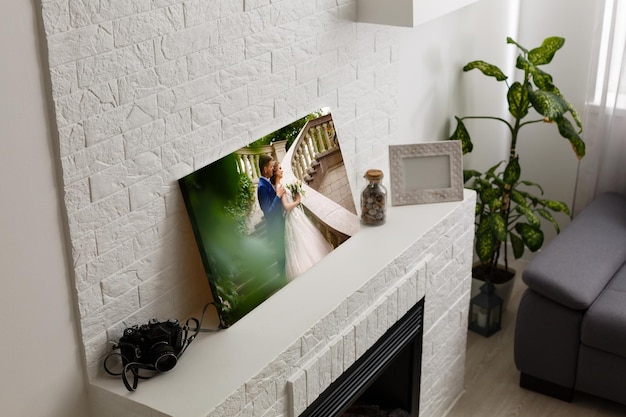 Foto di matrimonio con una giovane coppia